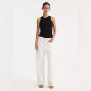 Rohe signature baggy fit denim / optic white size 40